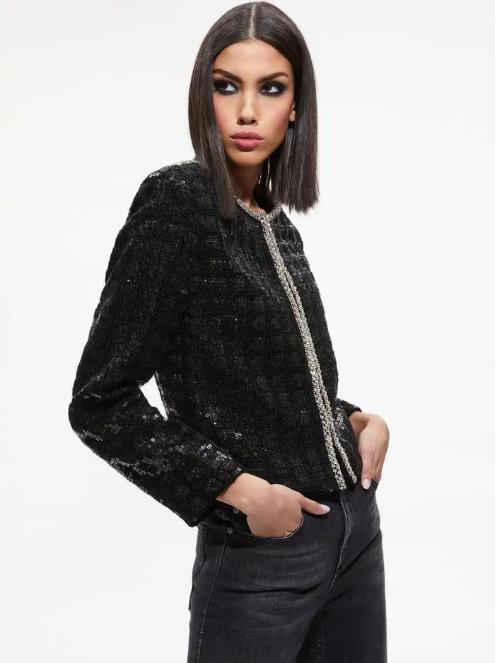 KIDMAN SEQUIN TWEED JACKET